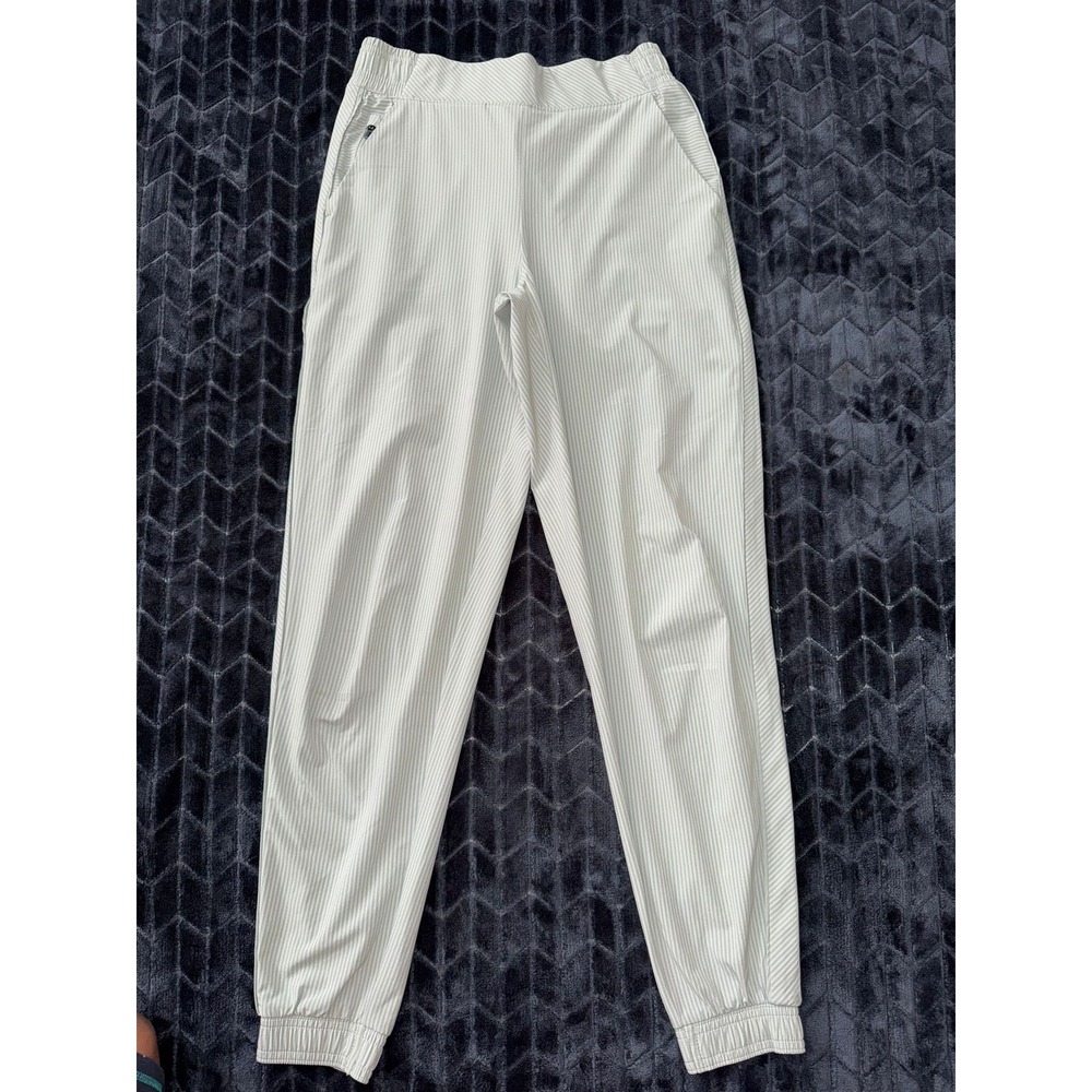 Athleta Brooklyn Textured Jogger City Stripe Coast Pants Lightweight Size 2‎